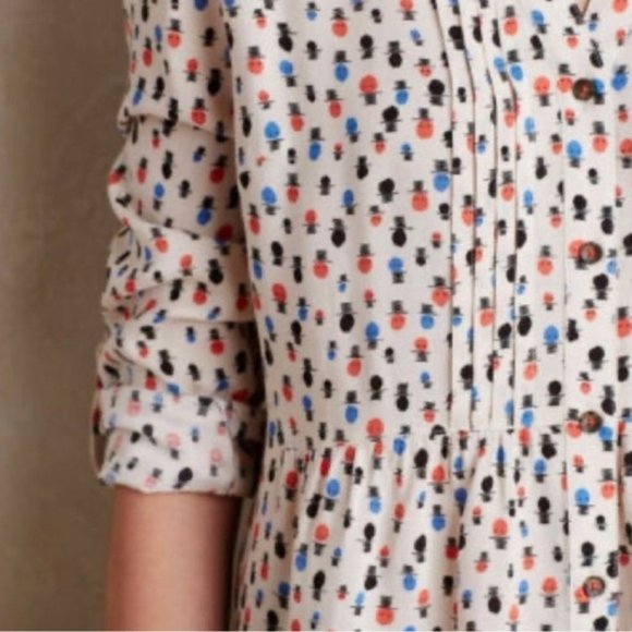 Anthropologie Maeve Patterned Top Sz 8 - Picture 3 of 9